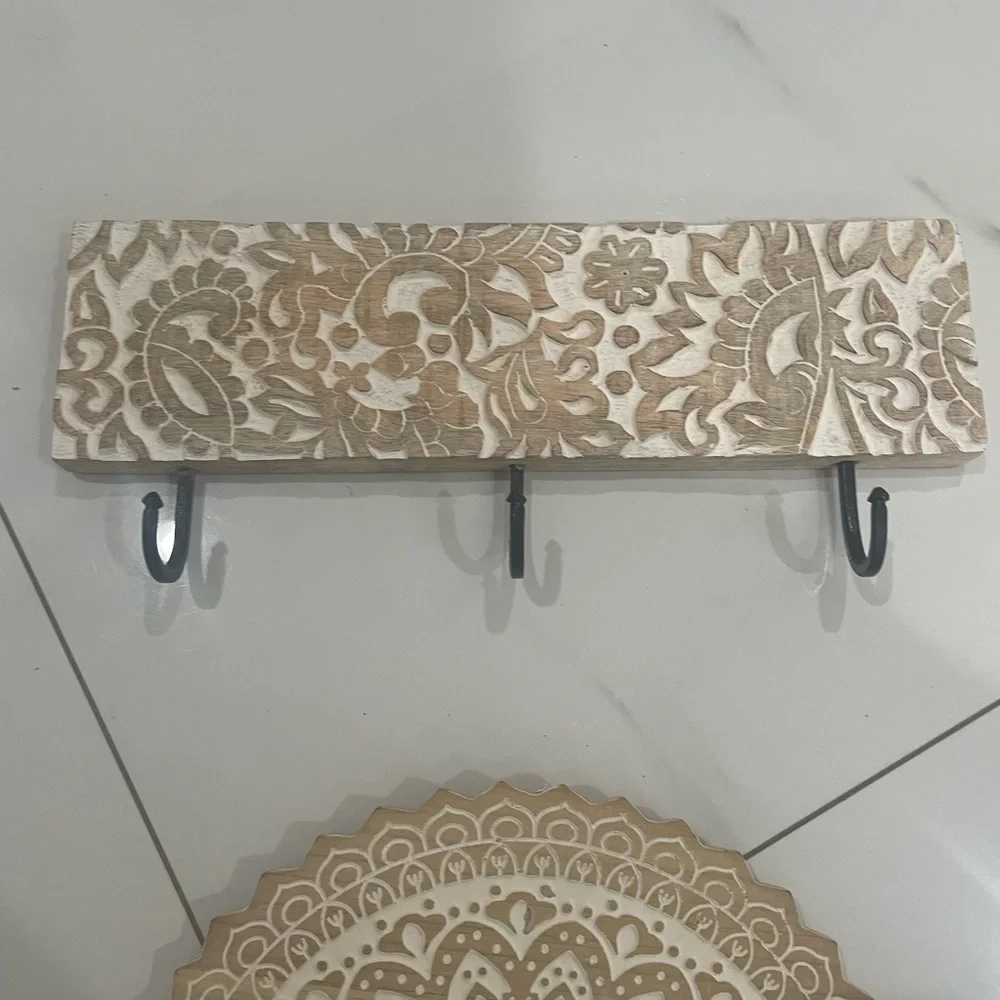 Boho Style Wall Home Decor Set - Cream and Brown